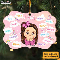 Personalized Christmas Gift For Granddaughter Unicorn I Am Benelux Ornament 30135 thumb 1