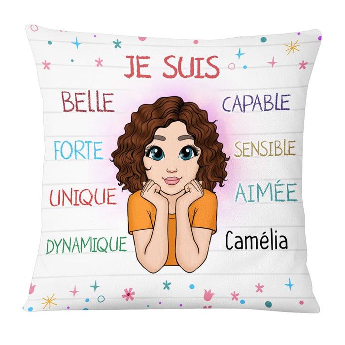 Personalized Gift For Granddaughter French Je Suis Pillow 30139 1