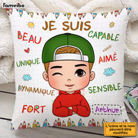 Personalized Gift For Grandson French Je Suis Pillow 30141 thumb 1
