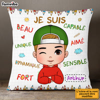 Personalized Gift For Grandson French Je Suis Pillow 30141 thumb 1