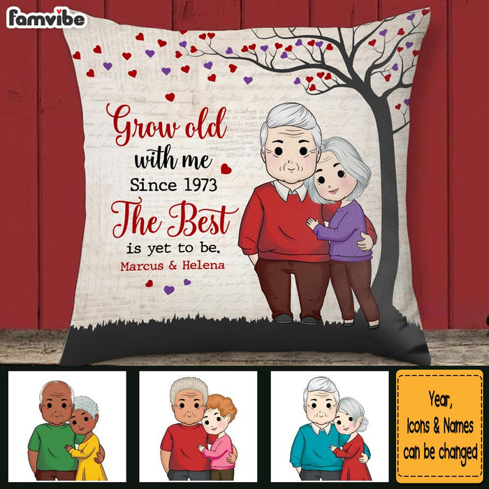 Personalized Gift For Couple Grow Old With Me Pillow 30147 1