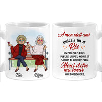 Personalized Gift For Old Friends French À Mon Vieil Ami Mug 30166 thumb 1