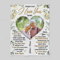 Personalized Couple When I Say I Love You More Blanket 30170 thumb 1