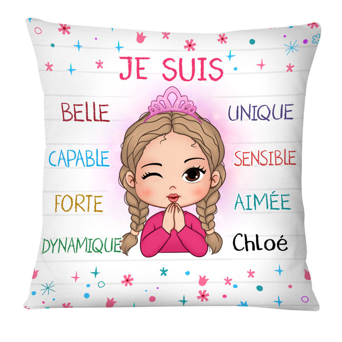 Personalized Gift For Granddaughter French Je Suis Pillow 30172 1
