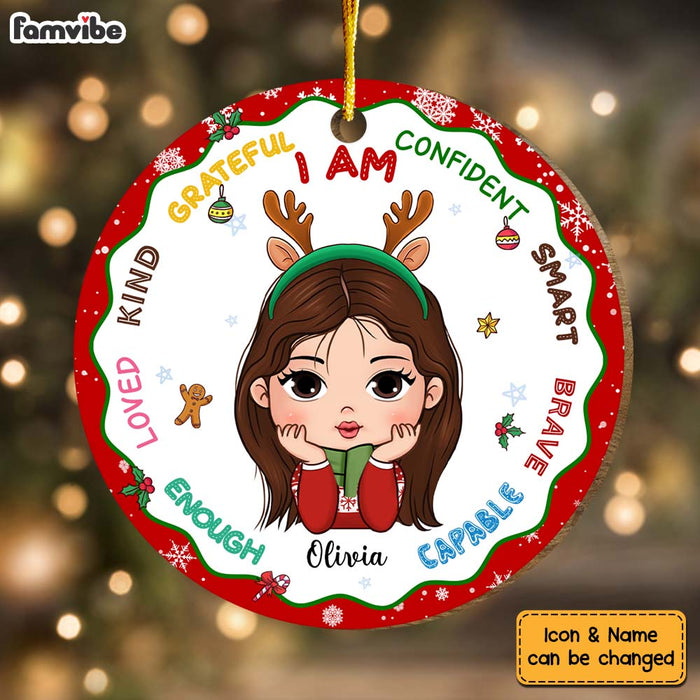Personalized Christmas Gift For Granddaughter I Am Kind Ornament 30173 1