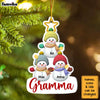 Personalized Gift For Grandma Snowman Kids Christmas Tree Ornament 30175 1