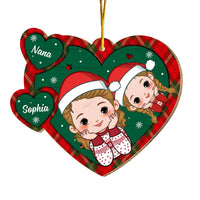 Personalized Christmas Gift Grandma And Grandkid Ornament 30180 thumb 1