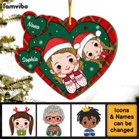 Personalized Christmas Gift Grandma And Grandkid Ornament 30180 thumb 1