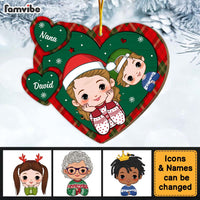 Personalized Christmas Gift Grandma And Grandkid Ornament 30180 thumb 1