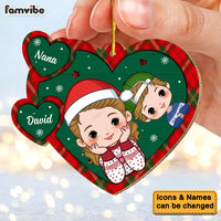 Personalized Christmas Gift Grandma And Grandkid Ornament 30180 thumb 1