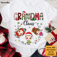 Personalized Grandma Claus With Grandkids Shirt - Hoodie - Sweatshirt 30186 thumb 1