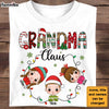 Personalized Grandma Claus With Grandkids Shirt - Hoodie - Sweatshirt 30186 1