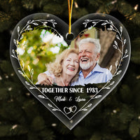 Personalized Couple Gift Together Since Heart Ornament 30193 thumb 1