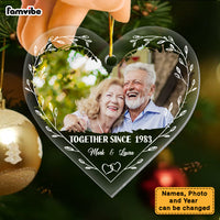 Personalized Couple Gift Together Since Heart Ornament 30193 thumb 1