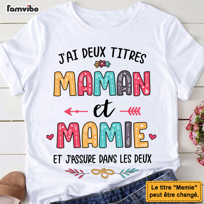 Personalized Gift For Grandma French Mamie Shirt - Hoodie - Sweatshirt 30200 1