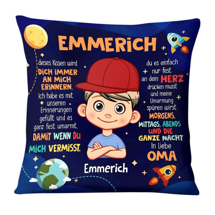 Personalized Gift For Grandson German Pillow 30217 1