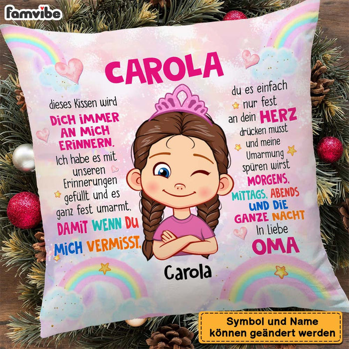 Personalized Gift For Grandson German Pillow 30217 1