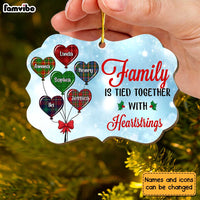 Personalized Gift For Family Tied Together With Heartstrings Benelux Ornament 30218 thumb 1