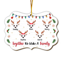 Personalized Gift For Family Reindeer Together Christmas Benelux Ornament 30222 thumb 1