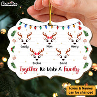 Personalized Gift For Family Reindeer Together Christmas Benelux Ornament 30222 thumb 1