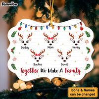 Personalized Gift For Family Reindeer Together Christmas Benelux Ornament 30222 thumb 1