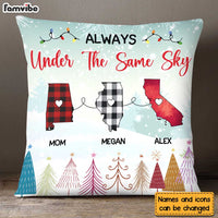 Personalized Gift For Family Long Distance Under The Same Sky Pillow 30226 thumb 1