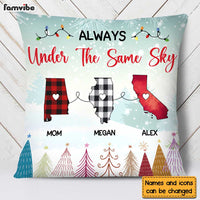 Personalized Gift For Family Long Distance Under The Same Sky Pillow 30226 thumb 1
