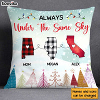 Personalized Gift For Family Long Distance Under The Same Sky Pillow 30226 thumb 1