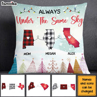 Personalized Gift For Family Long Distance Under The Same Sky Pillow 30226 thumb 1