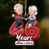 Personalized Anniversary Couple Custom Year Ornament 30228 1
