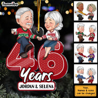 Personalized Anniversary Couple Custom Year Ornament 30228 thumb 1