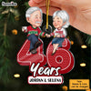 Personalized Anniversary Couple Custom Year Ornament 30228 1