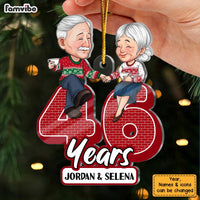 Personalized Anniversary Couple Custom Year Ornament 30228 thumb 1