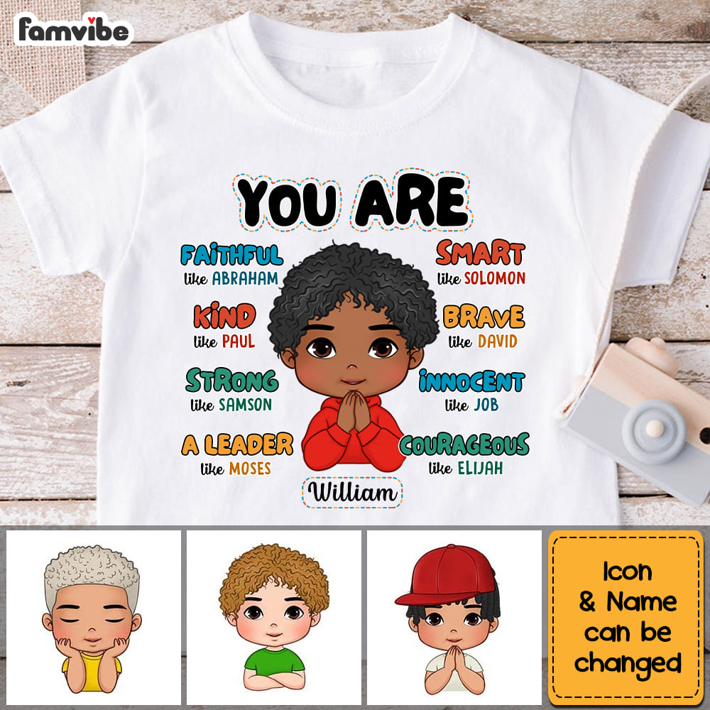 Personalized Gift For Grandson You Are Faithful Kid T Shirt - Kid Hoodie - Kid Sweatshirt 30232 Mockup 2