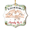 Personalized Family Hands We Became A Family Christmas Ornament 30238 1