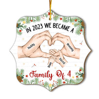 Personalized Family Hands We Became A Family Christmas Ornament 30238 thumb 1