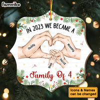 Personalized Family Hands We Became A Family Christmas Ornament 30238 thumb 1