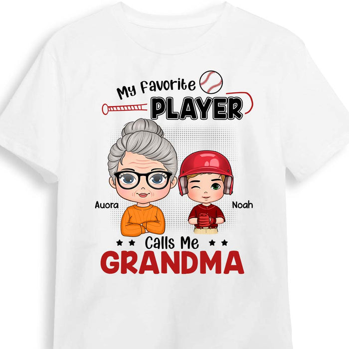 Personalized My Favorite Player Calls Me Grandma Shirt - Hoodie - Sweatshirt 30244 1