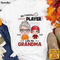 Personalized My Favorite Player Calls Me Grandma Shirt - Hoodie - Sweatshirt 30244 thumb 1