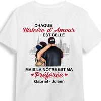 Personalized French Couple Love Story Shirt - Hoodie - Sweatshirt 30246 thumb 1