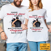 Personalized French Couple Love Story Shirt - Hoodie - Sweatshirt 30246 thumb 1