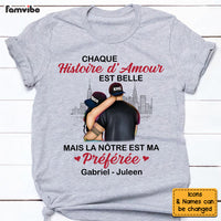 Personalized French Couple Love Story Shirt - Hoodie - Sweatshirt 30246 thumb 1