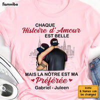 Personalized French Couple Love Story Shirt - Hoodie - Sweatshirt 30246 thumb 1
