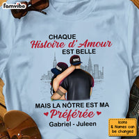 Personalized French Couple Love Story Shirt - Hoodie - Sweatshirt 30246 thumb 1