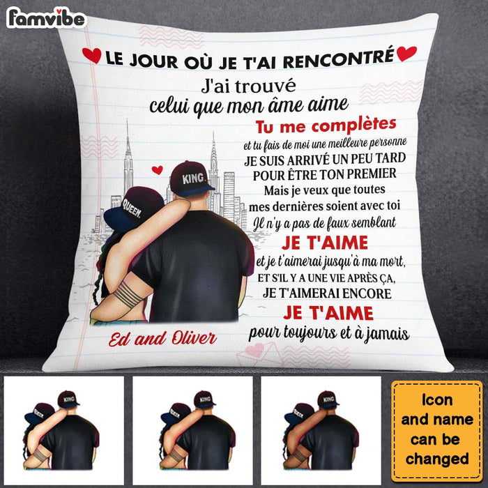 Personalized French Couple Pillow 30247 1