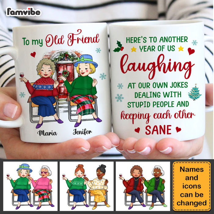 Personalized Gift For Old Friends Here's To Another Year Of Us Mug 30276 1