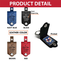 Personalized Gift For Husband I Love You To The Moon And Back Leather Keychain 30252 thumb 1