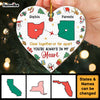 Personalized Christmas Gift For Family Long Distance Heart Ornament 30256 1