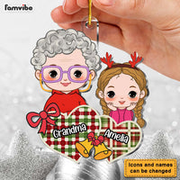 Personalized Gift For Grandma & Granddaughter Ornament 30260 thumb 1