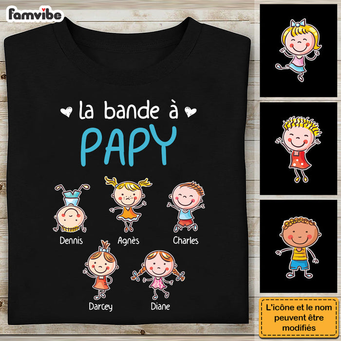 Personalized Gift For Grandpa French La Bande À Papi Shirt - Hoodie - Sweatshirt 30262 1